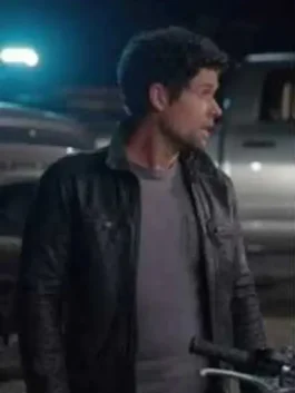 Virgin River S04 Dan Brady Leather Jacket side pose