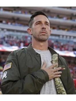 Kyle Shanahan Green Bomber Jacket