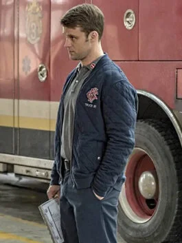 Chicago Fire Matthew Casey Quilted Bomber Jacket