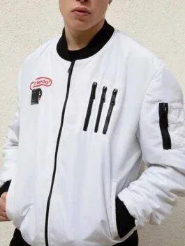 Super Mario Boo Bomber Jacket