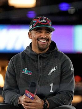Alternative view of Super Bowl LVII Philadelphia Eagles Jalen Hurts Tracksuit