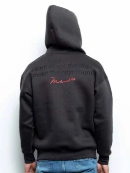 Mens Casual Plush Fleece Interior Pullover Hoodie