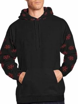 Goth Baphomet Mens Blend Satanic Hoodie