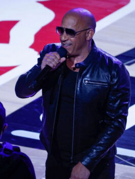NBA All Star 2023 Vin Diesel Black Leather Jacket