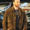 Ghosted Chris Evans Brown Suede Jacket