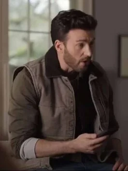 Ghosted 2023 Chris Evans Grey Vest