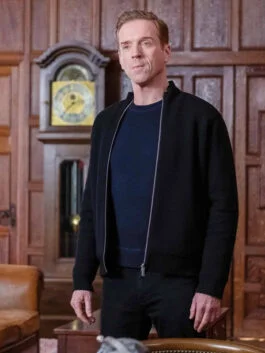 Bobby Axelrod Billions S05 Black Bomber Jacket