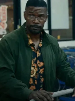 Day Shift Jamie Foxx Green Jacket