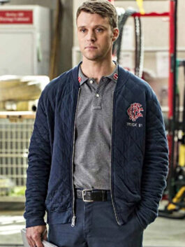 Chicago Fire Matthew Casey Quilted Bomber Jacket