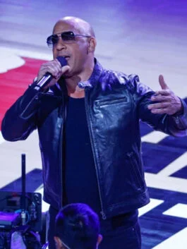 NBA All Star 2023 Vin Diesel Black Leather Jacket
