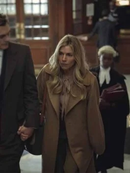 Anatomy of a Scandal Sophie Whitehouse Brown Coat