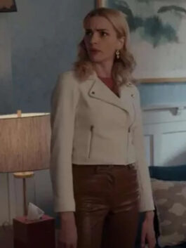 Ginny & Georgia White Leather Jacket