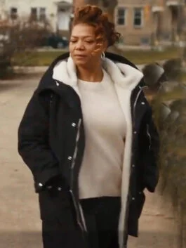 The Equalizer Robyn McCall Black Shearling Coat