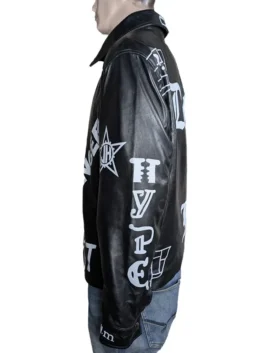 Detail shot of the Cool as Ice 1991 jacket sleeve featuring the iconic 