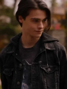 Ginny and Georgia Felix Mallard Black Denim Jacket