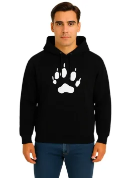 Kangaroo Dog Paw Print Hoodie