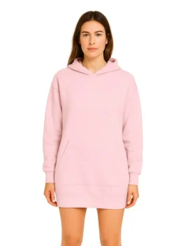 Symmetric Flower On Back Oversized Minimalist Hoodie (Back)