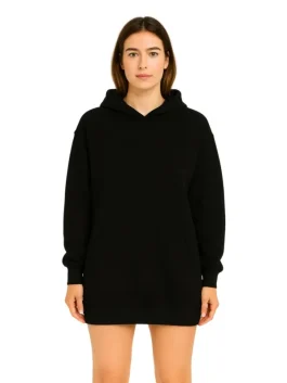 Symmetric Flower On Back Oversized Minimalist Hoodie (Back)