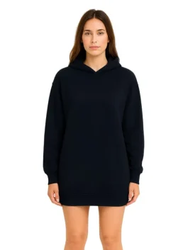 Symmetric Flower On Back Oversized Minimalist Hoodie (Back)