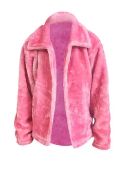 Ted Lasso S03 Keeley Jones Pink Fur Coat