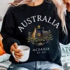 Unisex Australia Printed Sweatshirt blue