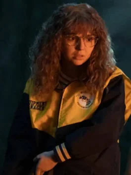 Yellowjackets Samantha Hanratty Yellow and Blue Jacket back