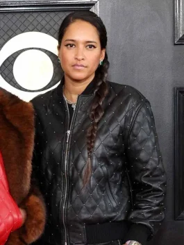 grammys-2023-helen-lasichanh-leather-jacket