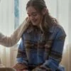 The Watcher Ellie Brannock Plaid Coat