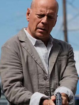Assassin 2023 Bruce Willis Grey Jacket