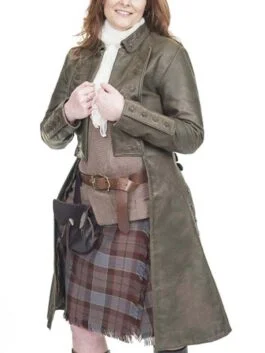 Outlander Ladies Jamie Fraser Leather Jacket