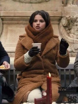 Only Murders in the Building S02 Mabel Mora Brown Fur Coat