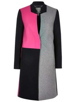 Emily in Paris Emily Cooper Color Block Coat