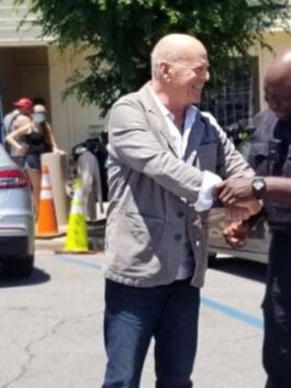 Assassin 2023 Bruce Willis Grey Jacket