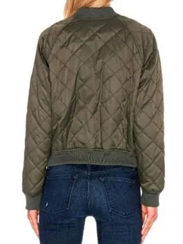 Chicago PD S08 Hailey Upton Green Quilted Jacket