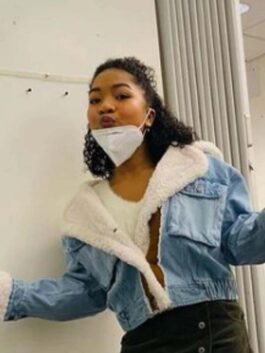 The Equalizer Laya DeLeon Blue Denim Jacket