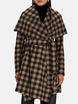 The Equalizer Liza Lapira Houndstooth Coat