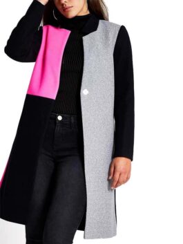 Emily in Paris Emily Cooper Color Block Coat