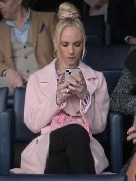 Ted Lasso S03 Juno Temple Pink Coat
