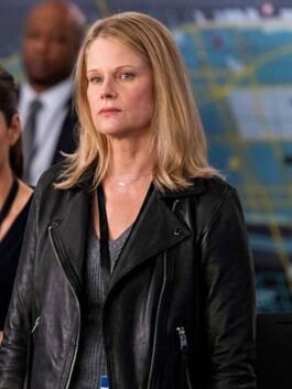 FBI S05 Joelle Carter Black Leather Jacket