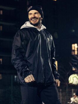 David Beckham Save Our Squad Black Jacket