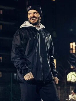 David Beckham Save Our Squad Black Jacket