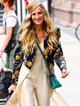 And Just Like That Carrie Bradshaw Floral Jacket