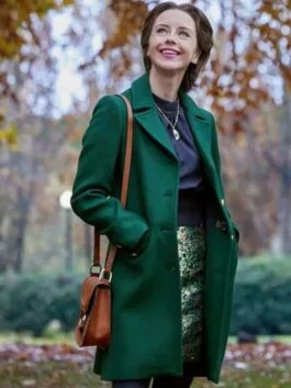 The Wedding Veil Inspiration 2023 Kacey Rohl Green Coat