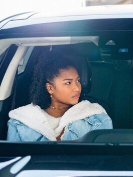 The Equalizer Laya DeLeon Blue Denim Jacket