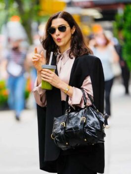 Dead Ringers Rachel Weisz Black Cape Blazer