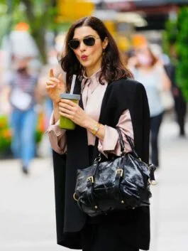 Dead Ringers Rachel Weisz Black Cape Blazer