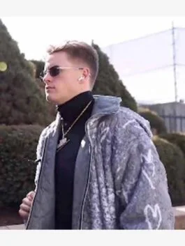 Joe Burrow NFL Sherpa Heart Jacket