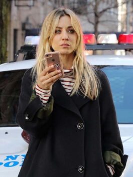 Cassie Bowden The Flight Attendant Black Coat