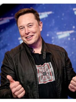 Tesla Event Elon Musk Leather Jacket