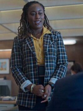 Good Trouble S05 Malika Williams Plaid Blazer